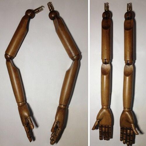 Apparel mannequin display arm, Flexible joints of mannequin wooden arm