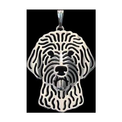 Fashion Metal Goldendoodle Pendants Womens Alloy Pet Shaped Pendants