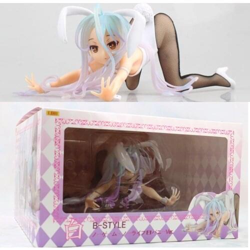 No Game No Life Shiro Cat Bunny Ver. Anime Sexy Figure FREEing No Game No Life Shiro Action Figure Collectible Model Toys Gift