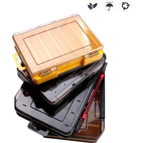 Lure Case Tackle Box for 12 Baits Lure 2 Sided Squid Jigs Box Container Organizer Storage Case Fishing Accessories N0145