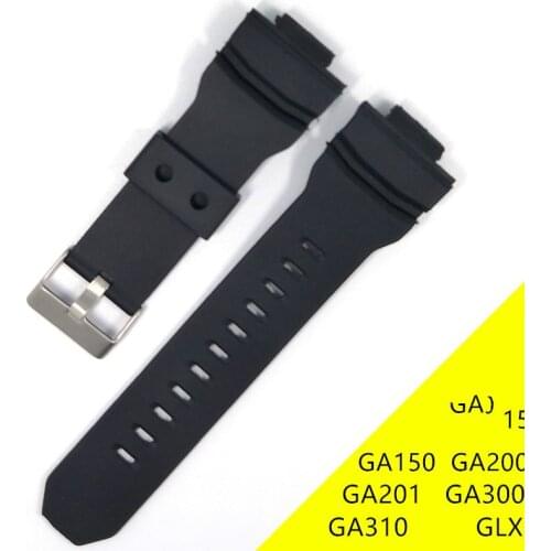 Sport Silicone Watchband For Casio G-Shock GA150/200/300/310 GA110/120/100 GLS-100 GLX Men Replacement Strap Bracelet Band