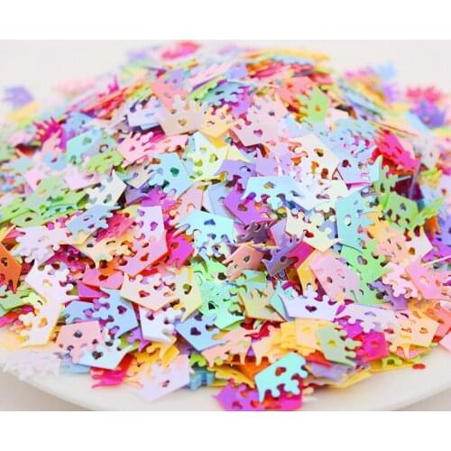 20g/Pack 500Pcs 7*11mm Colorful Imperial Crown Shape Loose Sequins Paillettes Sewing Craft Women Garments Bags DIY Accessories