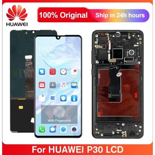 6.1" Original Screen For Huawei P30 LCD Display Touch Screen Digitizer With Fingerprint For Huawei P30 ELE-L29 ELE-L09 ELE-AL00
