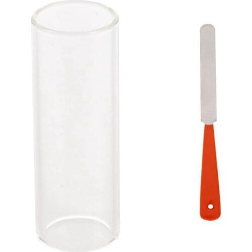 1 set Guitar Fret Crowning File Leveling Tool DIY Repair Part Set & 1 pcs Guitar Glass Slippery Stick Glass Slide