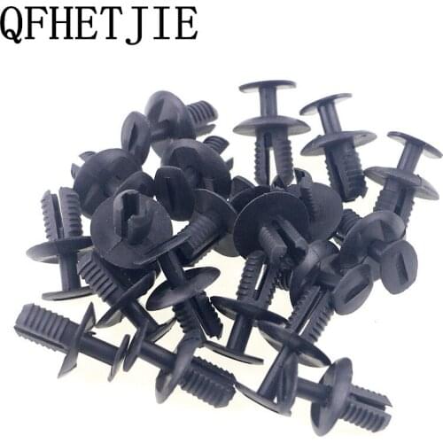 100pcs Car Fasteners Fender Card Buckle Leaf Board Lined With Card Clips Leaf Plate Fixed Buckle Car Accessories For Toyota BMW