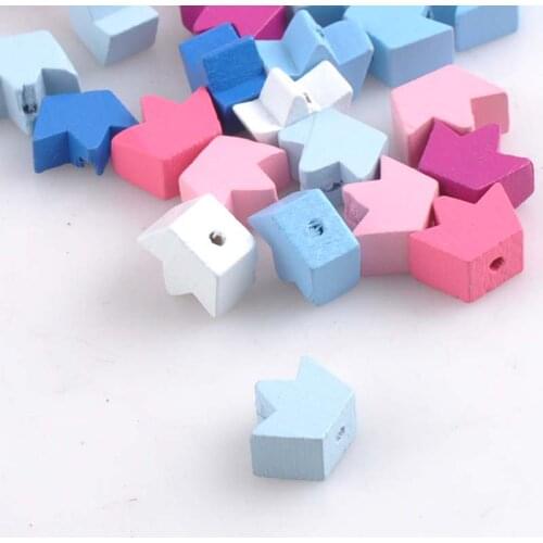 100pcs Mixed Crown Pattern Wooden Spacer Beads For Jewelry making DIY 13x16mm MT1414 2018 new