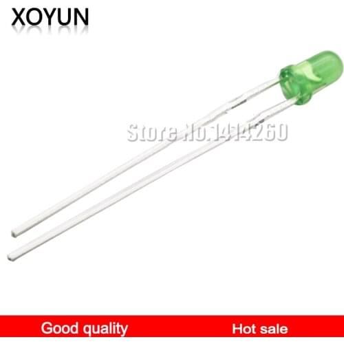 100pcs/lot 5MM green light emitting diode green light emitting tube green LED