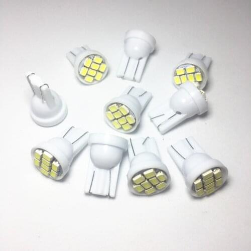 20pcs car Boot light W5W T10 LED parking light 8SMD 1210 LED W5W Motorcycle lamp Door light 192 168 Wedge Indicator Lamps DC 12V