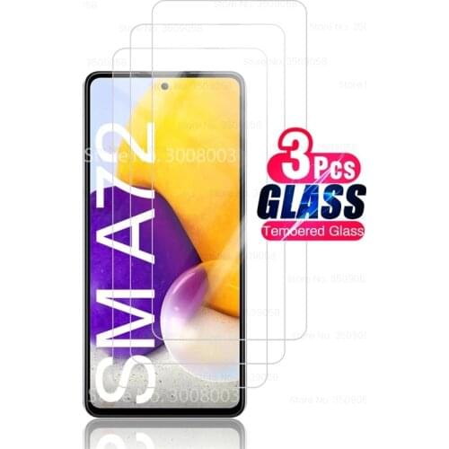 3PCS HD Clear Tempered Protective Glass For Samsung Galaxy A72 A 72 GalaxyA72 9H Premium Explosion-proof Screen Protectors Film