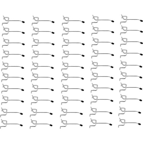50 Pcs 2-Inch Pegboard Hooks Wall Shelf Tool Hangers Home Storage Organizer Storage Display Hardware Tools