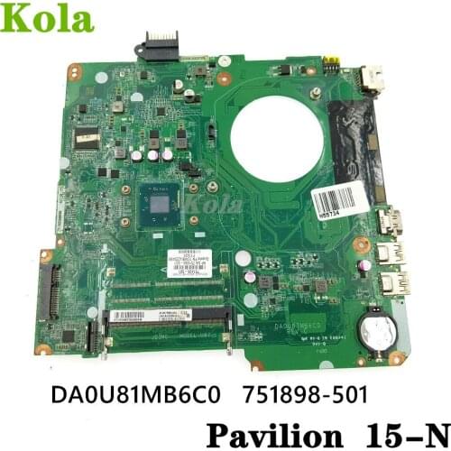 751898-001 751898-501 751898-601 DA0U81MB6C0 Mainboard For HP Pavilion 15-N Laptop motherboard with inter CPU 100% fully tested