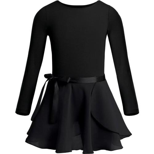 Ballet Dress Gymnastics Leotard Practice Clothes Girls Kids Short Sleeve Dancewear Chiffon Skirts Tutu and Ballet Dance Leotards