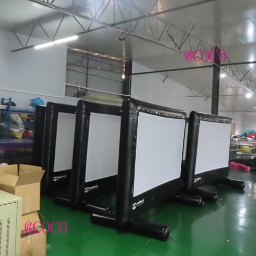 Free shipping to door, pvc inflatable movie projection,100 inches home use projection movie screen hot sale air screen