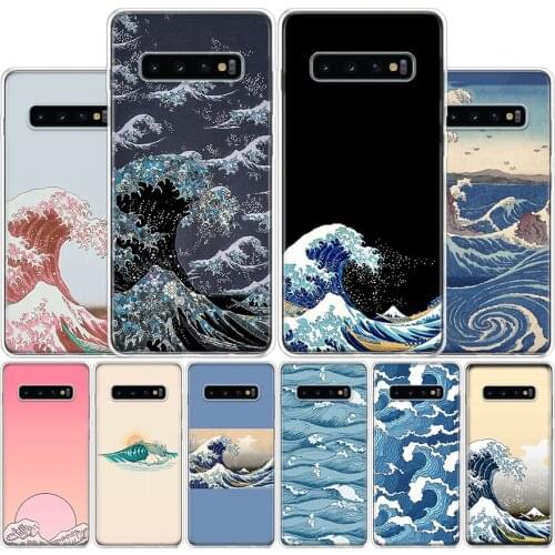 Japanese wave art Phone Case For Samsung Galaxy A51 A71 A50S A30S A10 A20E A40 A70 M30S A91 A01 A6 A7 A8 A9 Plus + Cover
