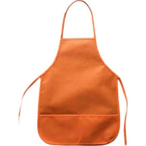 80%HOTKids Children Non-woven Fabric Pocket Apron Kitchen Painting DIY Art Class Cover