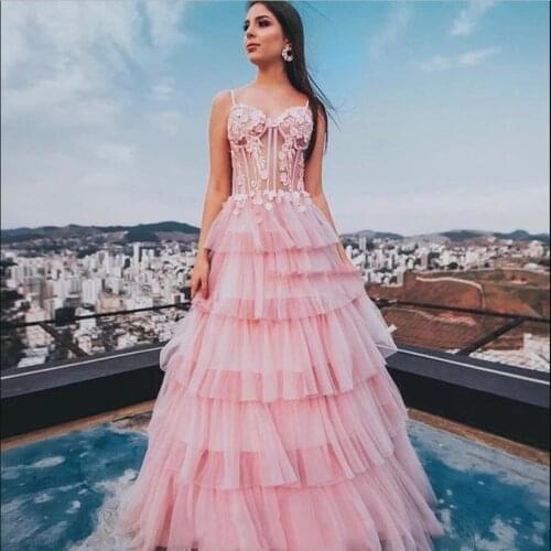 Elegant Evening Dresses 2020 Elegant Princess Celebrity Sweet 16 Dresses Backless Formal Gowns With Sash vestidos de gala