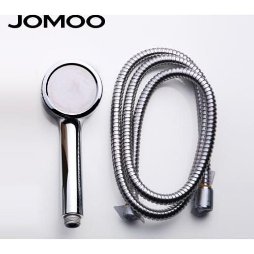 JOMOO ABS Chrome Finish Bathroom Shower Water Saving High Pressure Shower Head round shape Hand Shower Showerhead