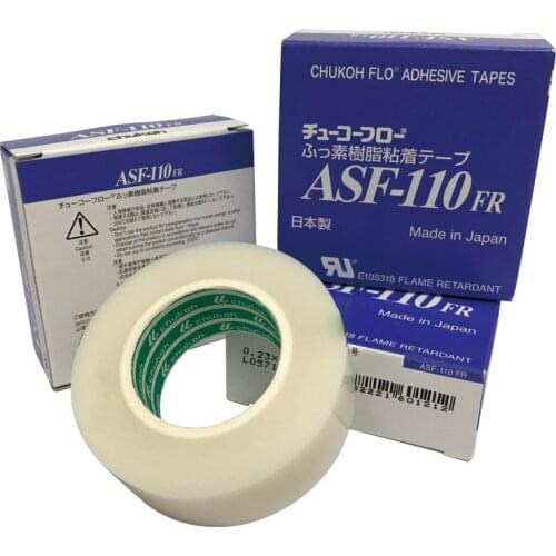 Japan CHUKOH FLO PTFE Adhesive Tape T0.23mm*W25mm*L10m For Packaging Machine ASF-110FR