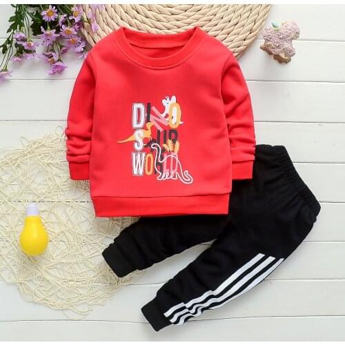 Baby Clothes Suits Casual Baby Girls Boys Clothing Sets Children Suits Clothes 2 Pieces Sweatshirts Sports Pants Kids Set