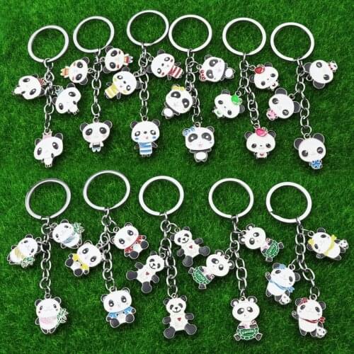 Creative Red Panda Keychain Zoo Travel Souvenir Pendant Drop Glue Panda Pendant Keychain Giveaway