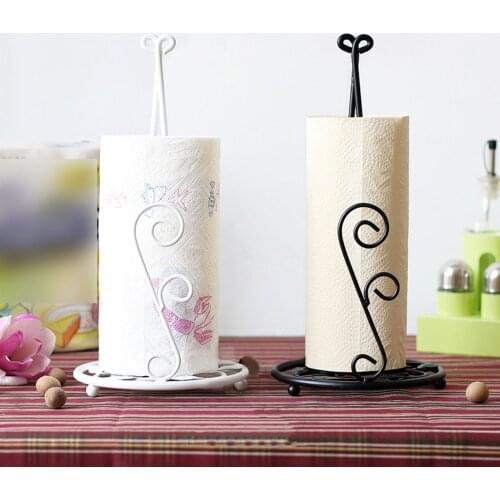 Kitchen Paper Towel Holder Nordic Style Cling Film Frame Northern Europe Vertical Plastic Wrap Rack