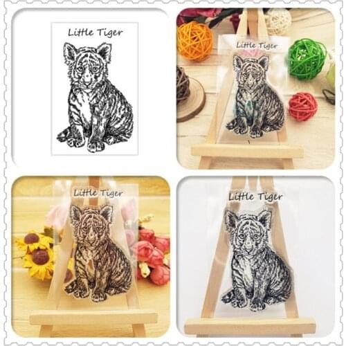 Little Tiger Silicone Clear Seal Stamp DIY Scrapbooking Emboss Album