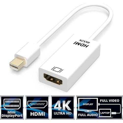 Mini Displayport Naar To HDMI-compatible 4K*2K 2160P Tv Projector Projetor Dp Display Port Converter Voor Mini Apple Macbook