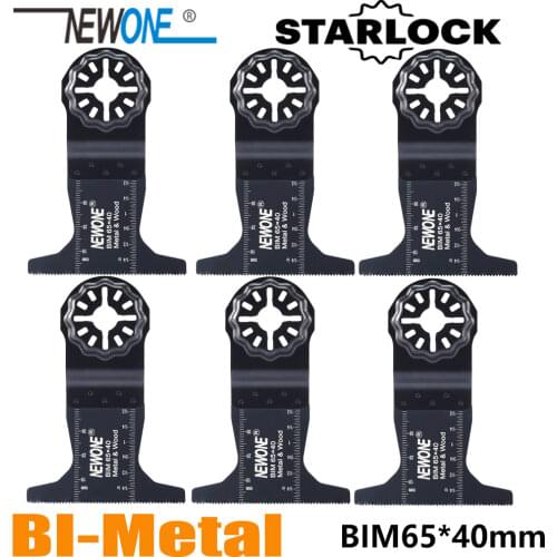 NEWONE HCS/BIM 65MM Starlock Saw Blades fit Power Oscillating Tools for Cut Wood Plastic Metal Cutting Remove Carpet Nails more