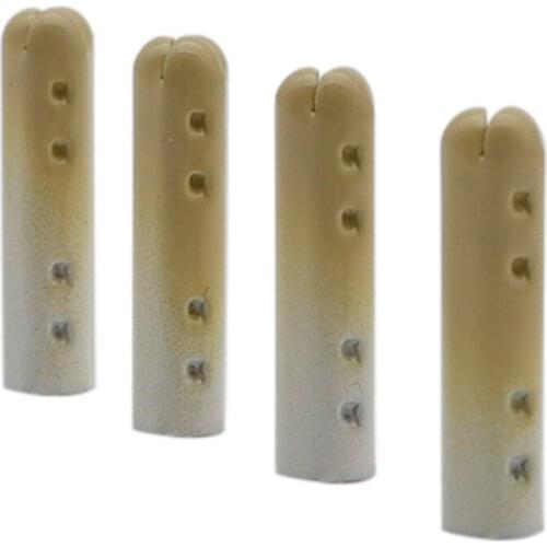 Coolstring New Arrivals 4*22mm Dongxiao Type Khaki-Milk White Lacet Ends 100 pcs/lot For Selling Press Installation Metal Tips