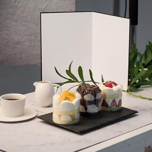 A3 A4 Thick Photography Cardboard Reflector Foldable Standing Shooting Still Life Supplement Light Black And White Edge Photo