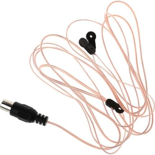 Dipole Radio Antenna Aerial FM Signal Receiver Male Connector TV Adapter Tuner Card Amplifier Home Indoor