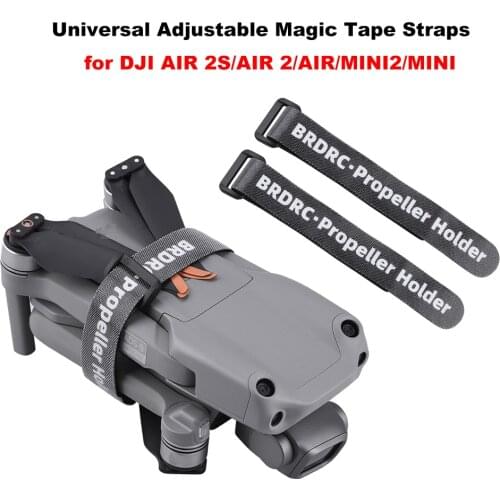 Adjustable Magic Tape Straps Propeller Blade Mount for DJI AIR 2S/Mini/ 2/Air 2/FIMI X8SE/FIMI X8 Mini Loop Cable Tie Accessory