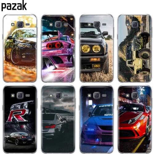 Silicone case for Samsung Galaxy J1 J2 J3 J5 J7 MINI 2016 2015 prime phone case soft tpu protective coque Cool sports car design