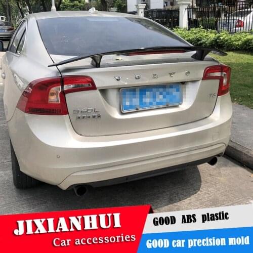 For Volvo S60 Spoiler 2006-2018 Volvo S60 S90 Spoiler ABS plastic Material Car Rear Wing Color Rear Spoiler