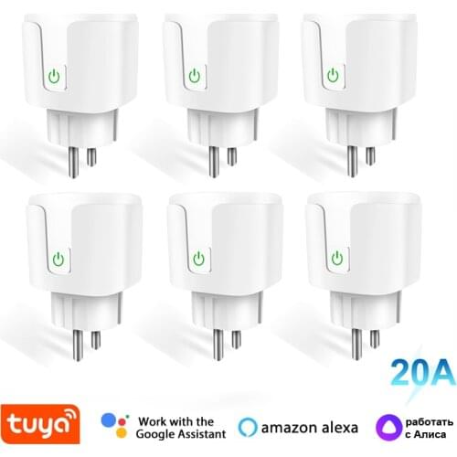 Wifi Wireless Mini EU Smart Plug Switch AC 85 - 220V Remote Control Timer Outlet Automation Work with Alexa Google Home