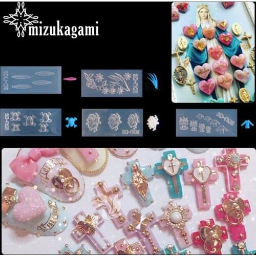 1pcs UV Resin Jewelry Liquid Silicone Mold Flowers Clothes Skull Resin Charms Molds For DIY Intersperse Decorate Making Jewelry
