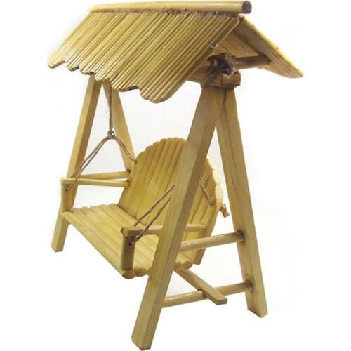 1:12 Dollhouse Wooden Miniature Furniture Hammock Mini Child DIY Park Accs