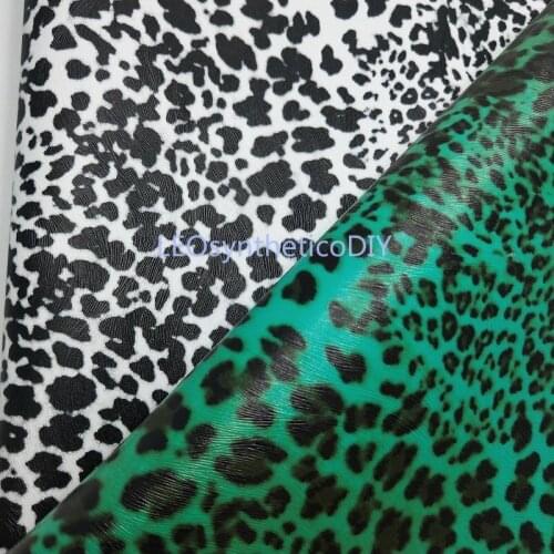1PC 21X29CM Synthetic Letaher, Faux Leather Fabric, Leopard Printed PU Leather For BOWS LEOsyntheticoDIY T211A