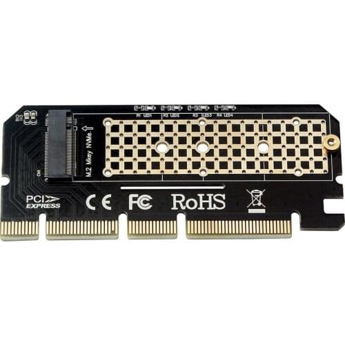 100pcs M Key Full Speed Adapter Network PCI Express Support Expansion Card M.2 NVMe SSD NGFF To PCIE 3.0 X16