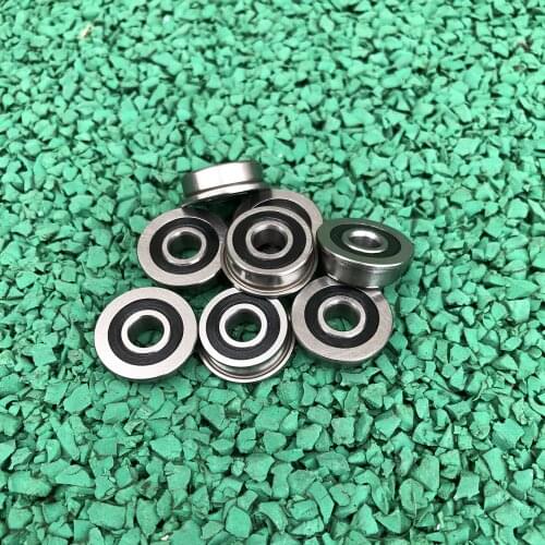 20pcs precision ABEC-7 F695-2RS Bearing 5*13*4 mm Flanged Miniature F695 RS Ball Bearings F695RS For VORON Mobius 2/3 3D Printer