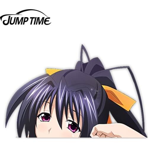 Jump Time Anime High School DxD Himejima Akeno 155 8 Bumper Window Helmet Vinyl Decal Peeker Car Stickers