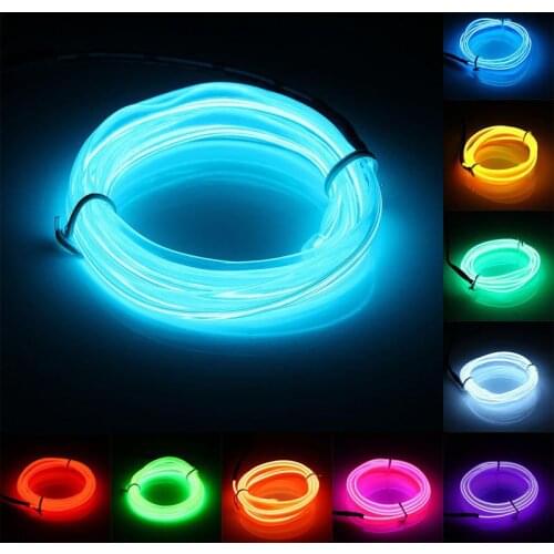 2M Car LED cold light light line interior atmosphere light guide decorative instrument light door slit light