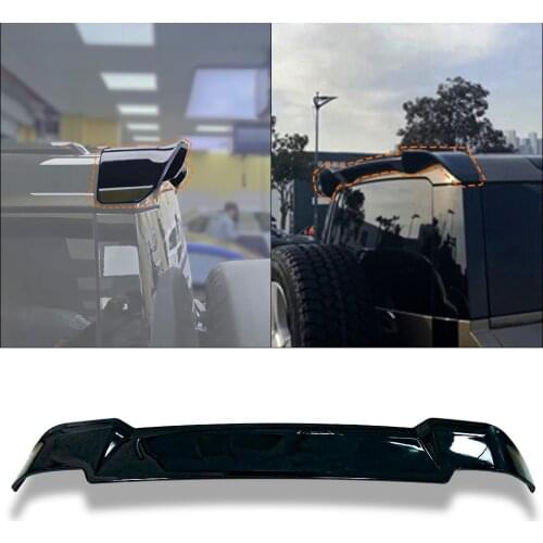 Car Rear Spoiler Trunk Boot Wing Lip Tail Trim Gloss Black For 2020 LAND ROVER DEFEND ABS Auto Exterior Moulding