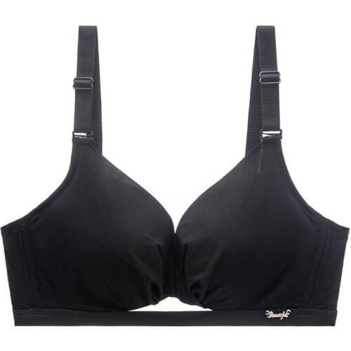 Seamless Sexy Bra For Women Bralette Wire Free Push Up Bra Brassiere Female Lingerie fitness Intimates 2020 No Steel Bras Black