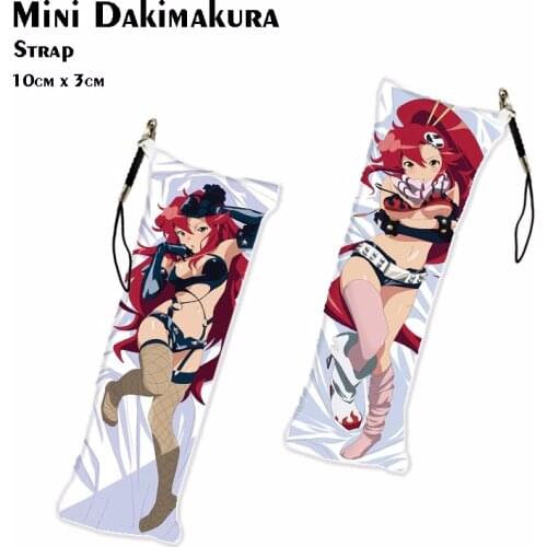 Tengen Toppa Gurren Lagann Yoko Mini Dakimakura Keychain Anime Keyring Key Chain Key Ring Pendant Phone Straps Wholesale