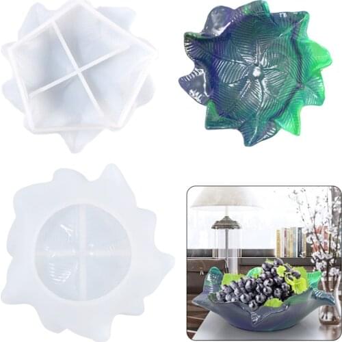 DIY Leaf Storage Resin Mold Epoxy Resin Molds Jewelry Molds Silicone Handcraft Jewelry Dectoration Storage Box