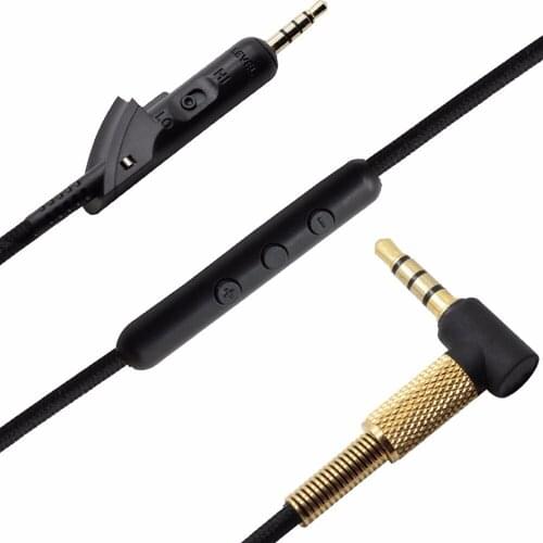 Replacement Stereo Audio Cable Extension Music Cord Wire Line for Bose QC15 QC2 QuietComfort Quiet Comfort QC 15 2 Headphones