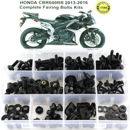 Fit For Honda CBR600RR CBR 600RR 2013-2016 Motorcycle Cmplete Full Fairing Bolts Kit Fairing Clips Bodywork Screws