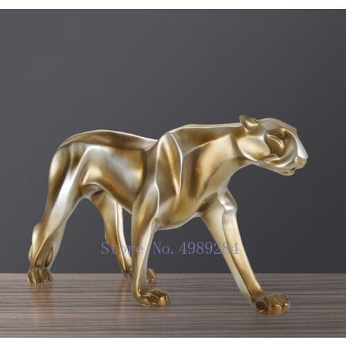 Nordic Creative Animal sculpture leopard Home living room decoration accessories modern Personality gift desk decoration