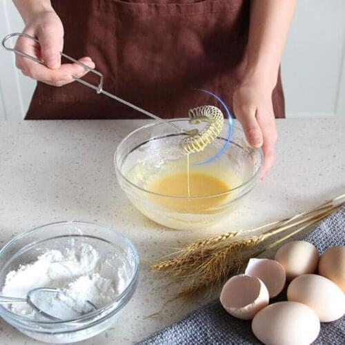 Kitchen Mixer Tools Egg Beater Hand Whisk Egg Beater Stainless Steel Miracle Cream Mixing Tool Kitchen Utensils Cooking Tool